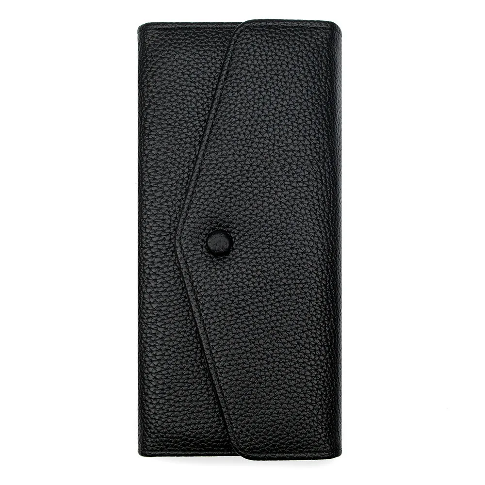 Women Long Wallet PU Leather Envelope Clutch Large Capacity Card Holder Coin Purse Zipper Pocket Lady Purse