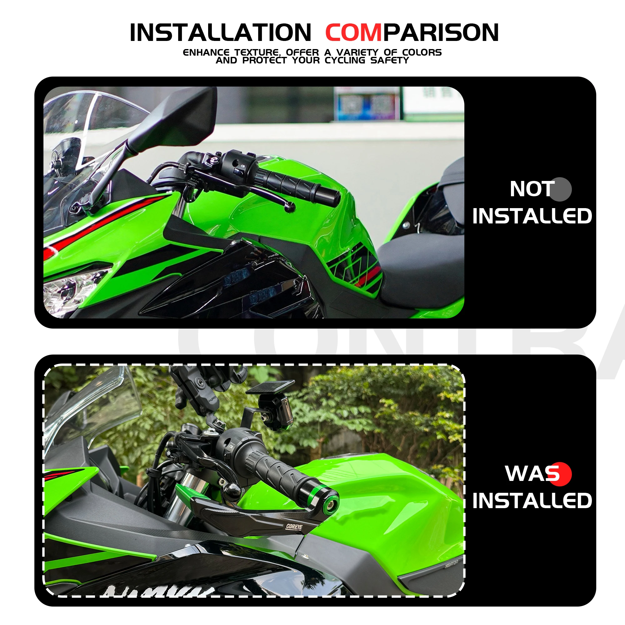 For NINJA400 NINJA 400 Z400 Z 400 ZX-4R ZX 4R Motorcycle CNC Handlebar Grips Guard Brake Clutch Levers Guard Protector