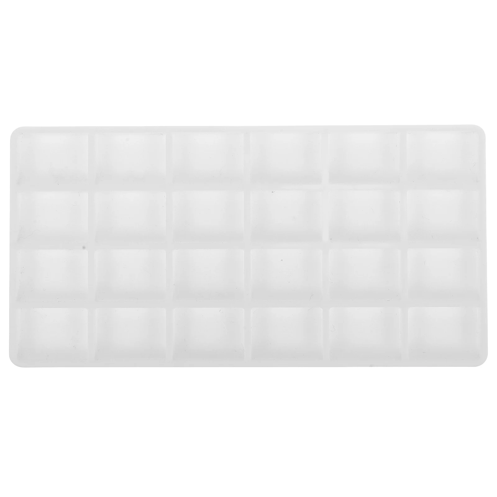 

24 Grids Plastic Watercolor Paint Palette Box Multiple Compartments Travel Artists Empty Dispenser Case Leak-Proof Durable Light