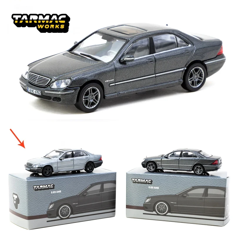 TW 1:64 Tarmac Works S65 Tectite Grey Metallic chase alloy car model