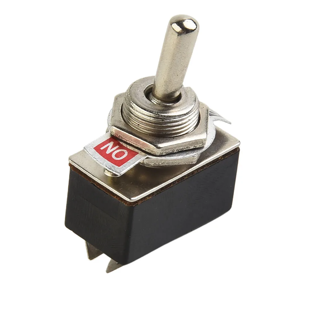 SPST 6A Toggle Switch 1PCS 2A/4A 6A/125V Black Rocker SPST Switch Toggle 125VAC 12mm 2 Foot 440V & Below On/Off