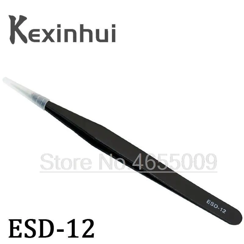 1.5mm Industrial Tweezers Kit Anti-Static Stainless Steel Tweezer Set Repair Tools ESD-10 11 12 13 14 ESD-15 integrated circuit