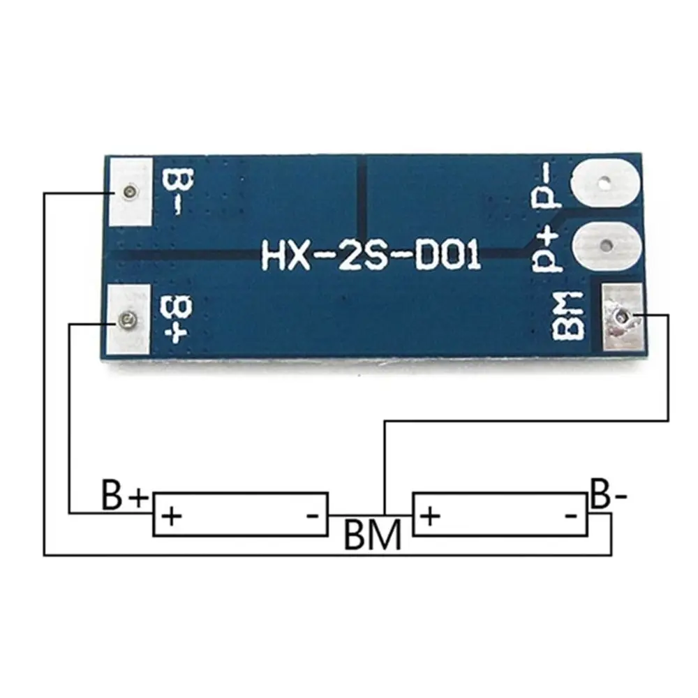 2S Electronics 8A 7.4V 8.4V 18650 Lithium LiPo Cell Protection Board BMS Battery PCB Protecting