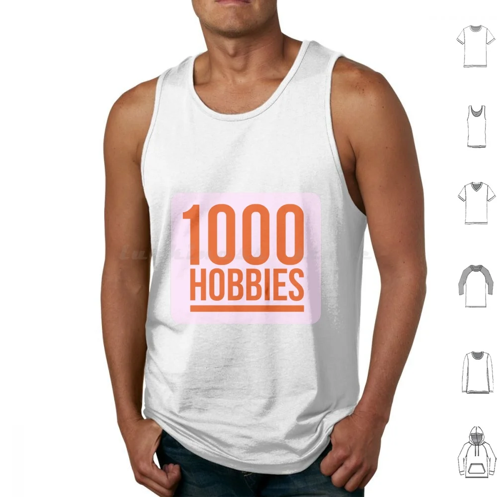 Official 1000 Hobbies Merchandise Tank Tops Print Cotton Hobbies Hobby Streedy Alnighty Podcast German Thousand Sasser