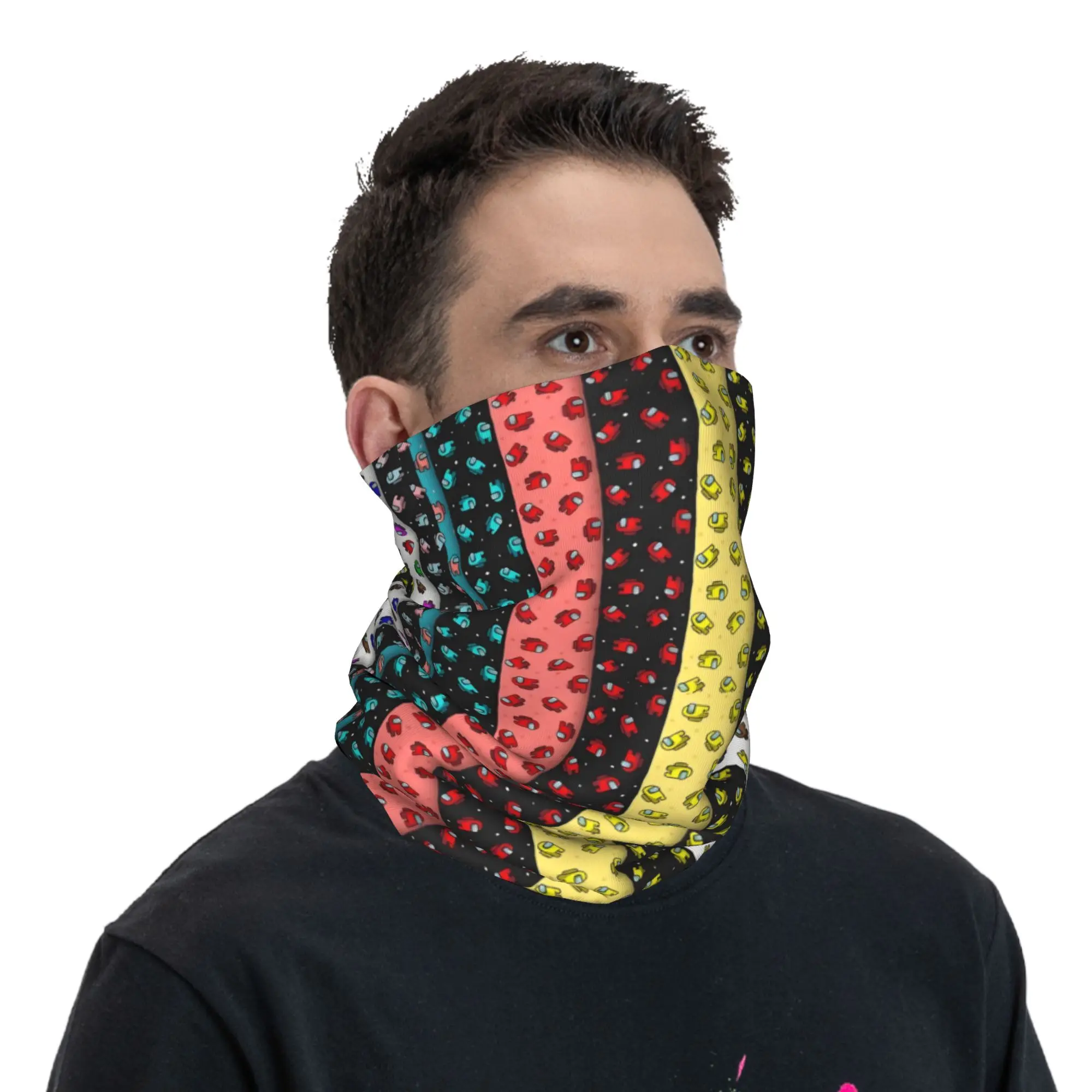 مخصص A-Amon G-Gs من الولايات المتحدة الأمريكية الشتاء عقال الرقبة أدفأ النساء الرجال التزلج الدراجات وشاح أنبوبي المحتال لعبة الوجه باندانا الجراب #5