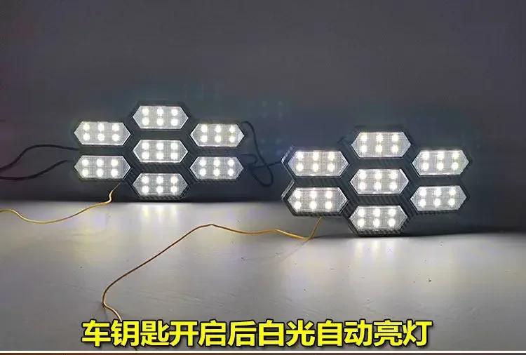 For Roewe CLEVER / SAIC CLEVER 2020-2025 Car Led Daytime Runnning Light Flowing Turn Signal Front Fog Lamp Modification Daylight detail image 10