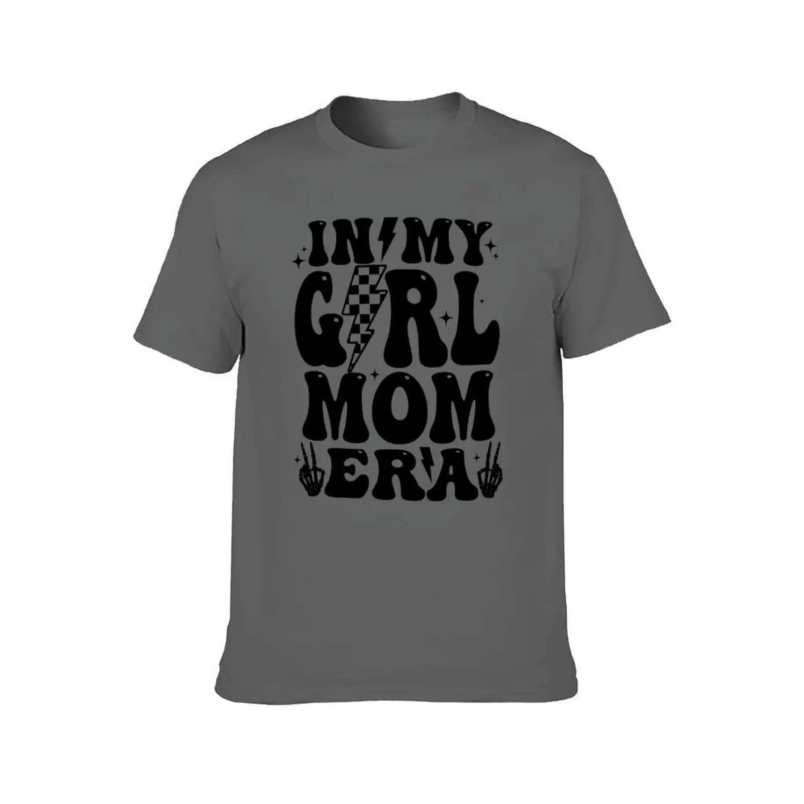 Copy of In My Girl Mom Era Retro Expecting Mom Gender Reveal Gift T-Shirt funny shirt cotton sweat t shirts for men cotton