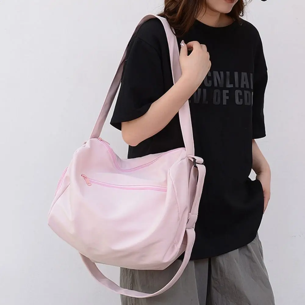 Underarm Bag Solid Color Crossbody Tote Bags Large Capacity Niche Design Gym Fitness Bag Canvas Casual Sports Shoulder Bag Women