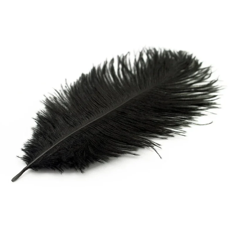 Wholesale Black Ostrich Feather Decor Plumes Feathers for Crafts Table Decoration Accessories Mariage Wedding Party Handicraft