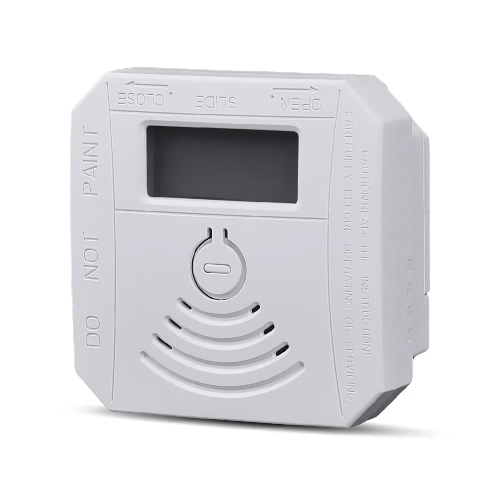 Monóxido De Carbono Detector Com Display Digital, Aviso Sensor De Alarme, Aviso De Som, Indicador LED, Detector De CO Portátil, Alimentado Por Bateria