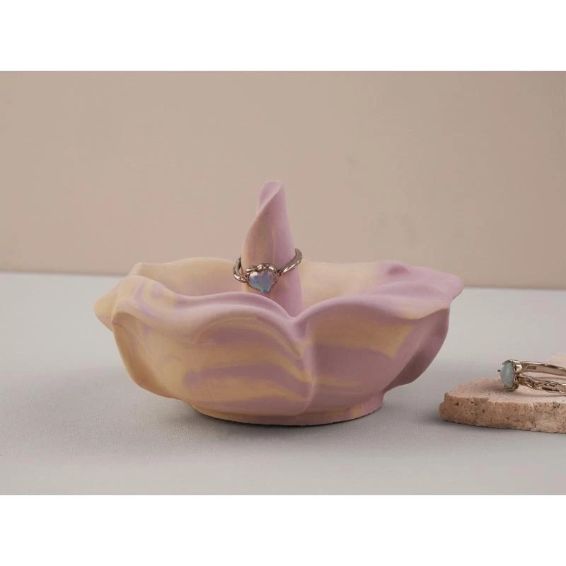 Versatile Rose Flower Silicone Mold for Creating Jewelry Dish Ring Holder Mould