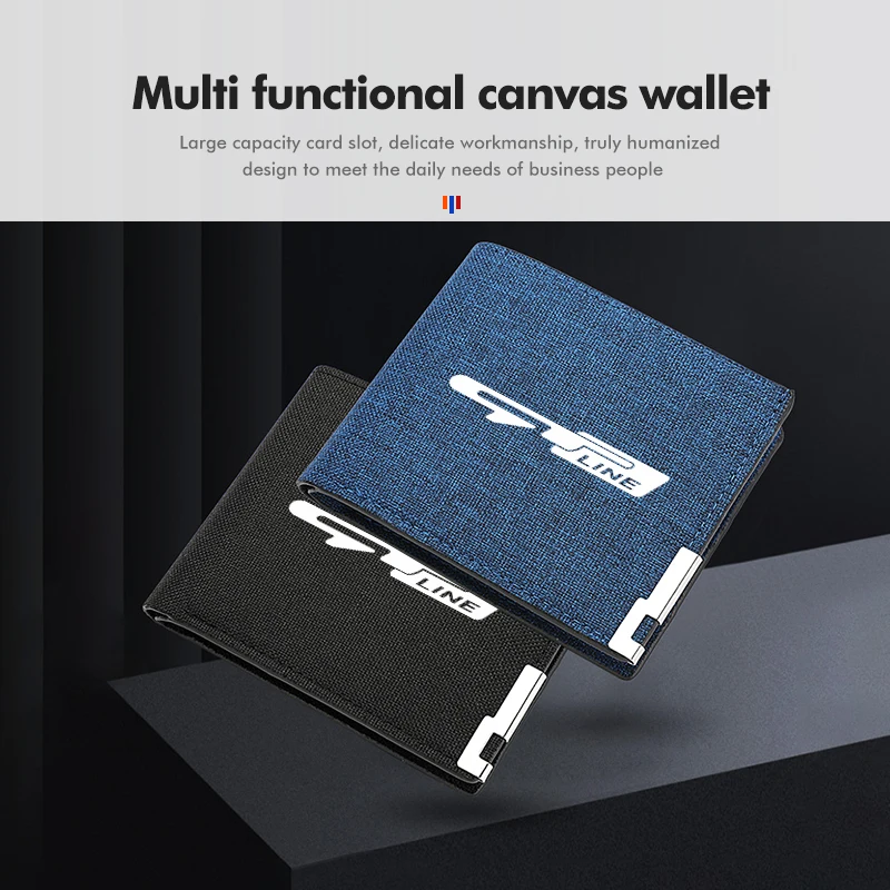 Car Men's Folding Credit Card Holder Purse ID Slim Wallet For KIA Proceed Sorento Cerato Optima Sportage Ceed Niro view 4