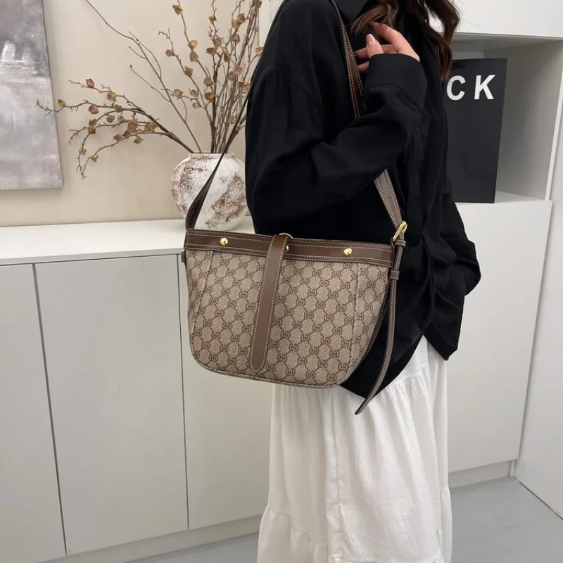 

Женская сумка через плечо премиум-класса, кожаная сумка через плечо для повседневного использования, классическая элегантная дизайнерская сумка