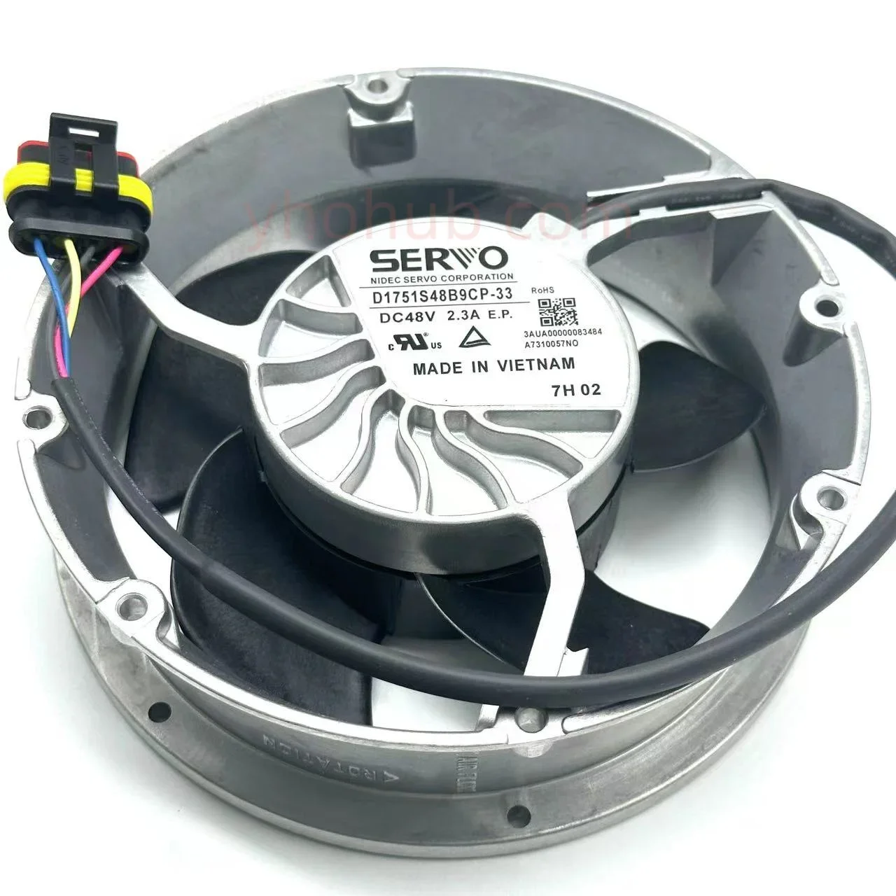 Japan Servo D1751S48B9CP-33 DC 48V 2.3A 172x150x51mm 4-Wire Cooling Fan