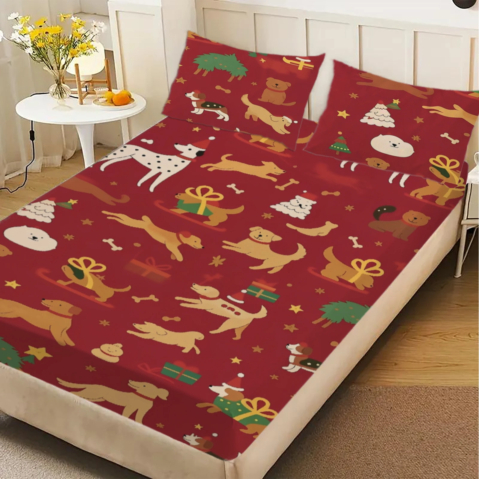 1 sztuka – świąteczna nakładka – Fitted Bed Sheets Deep Pocket recenzja i cena