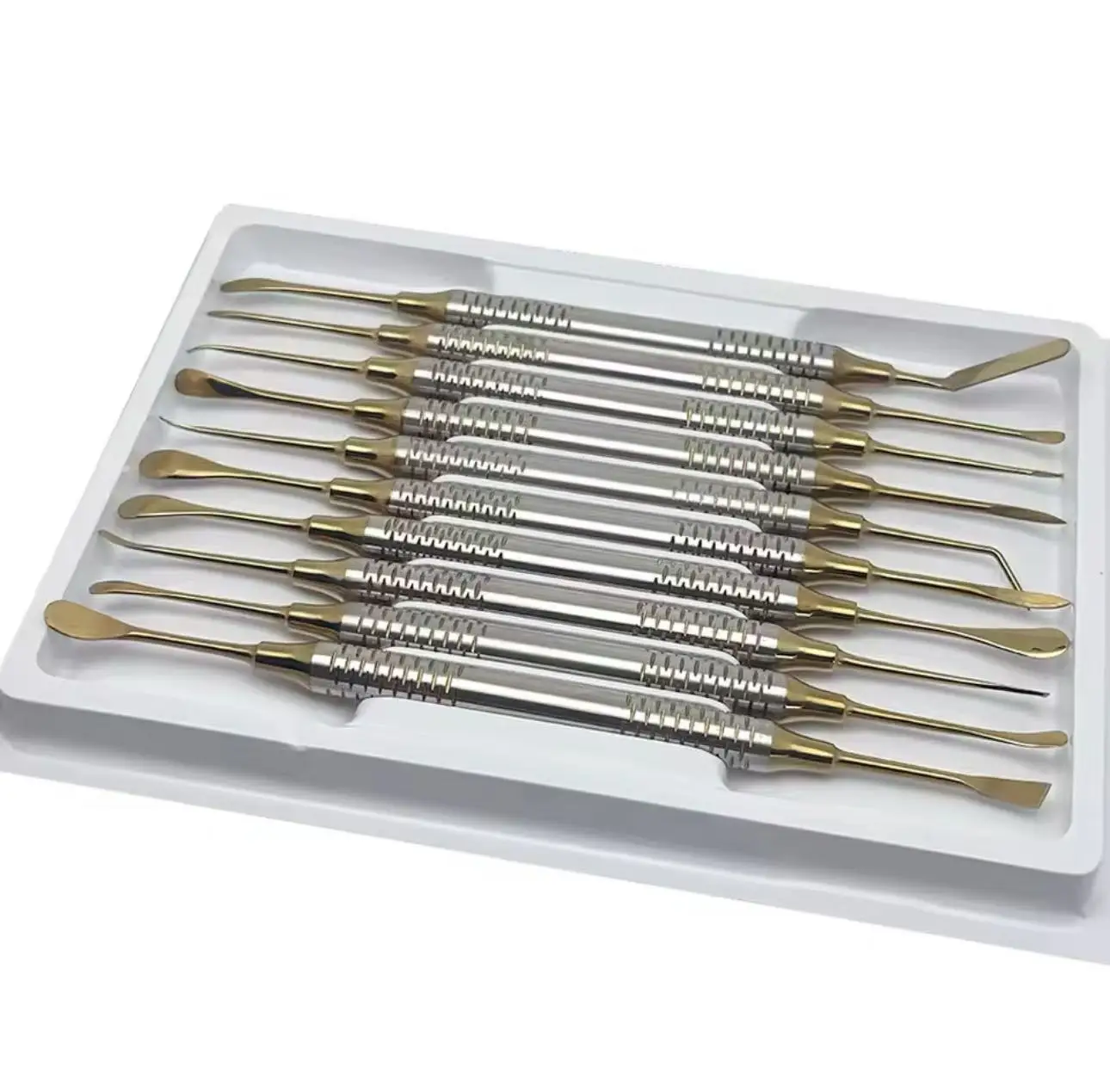 10Pcs Dental Periosteal Elevator Separator for Reflecting Retracting Tissue and Implant Surgery Stainless Steel Kit