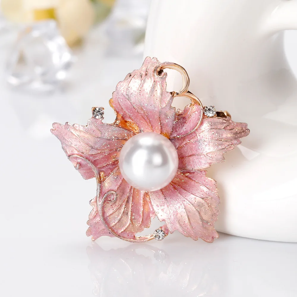 eBay model, fashionable dream, exquisite painted oil dripping flower brooch, wholesale from the manufacturer in stock.