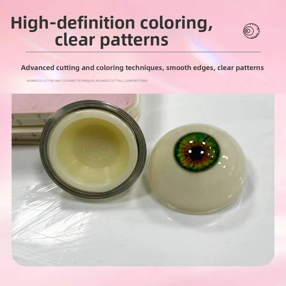 1pair 20mm Acrylic Fake Eyes Eyeballs with 3 Dimensional Fitting Eye 10 Styles DIY Making Crafts Silicone Simulation Eyeballs