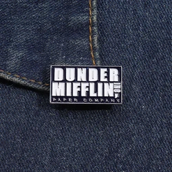 Dunder Mifflin Ing Paper Company Enamel Pin Office Hard Brooches Metal Backpack Lapel Badges Jewelry Gift For Friends