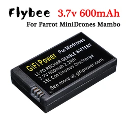 Replacement Drone Battery For Parrot MiniDrones Mambo Jumping Sumo&Rolling Spider 3.7V 600mah Lipo Rechargeable Battery