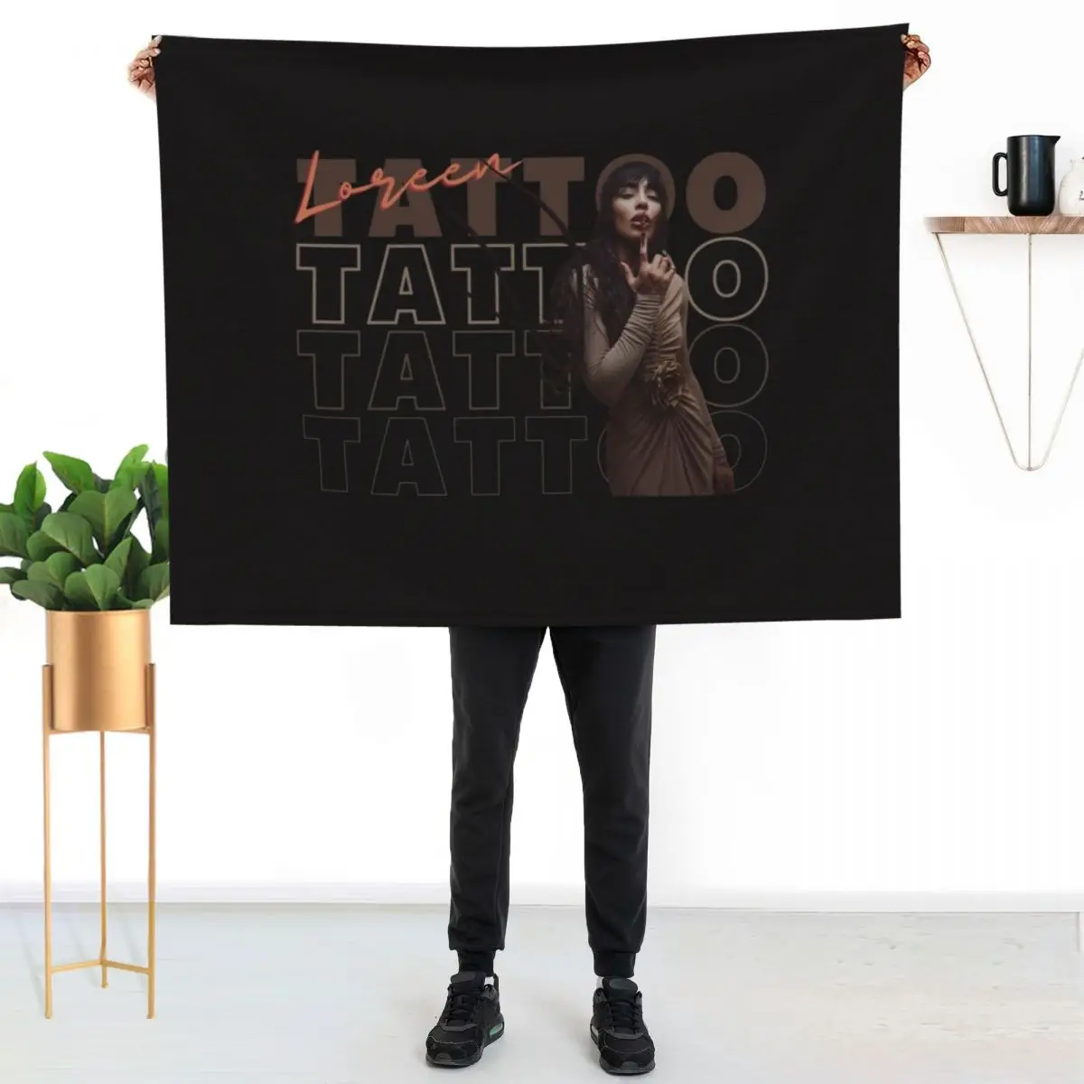 Loreen Tattoo Sweden Eurovision 2023 Throw Blanket Decoratives Nap Sofa manga Plush Bed linens Blankets