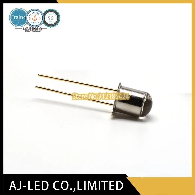 5pcs/lot LED55B infrared emission tube wavelength 940nm visible light UV photoelectric photosensitive diode metal gold seal new