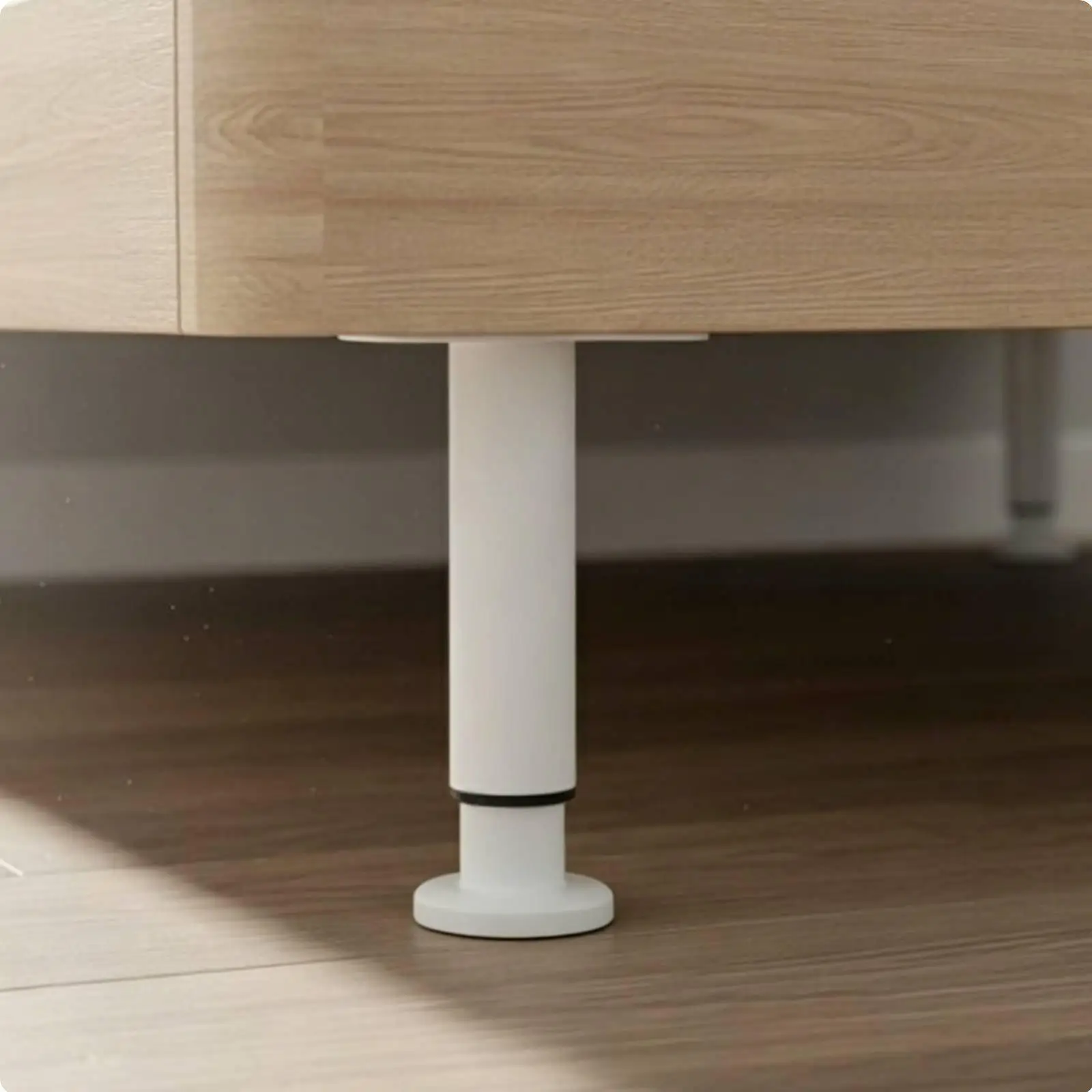 Adjustable Bed Support for Slatted and Wooden Frames Sturdy Metal Center Leg Height Tunable Quiet No Squeak Design
