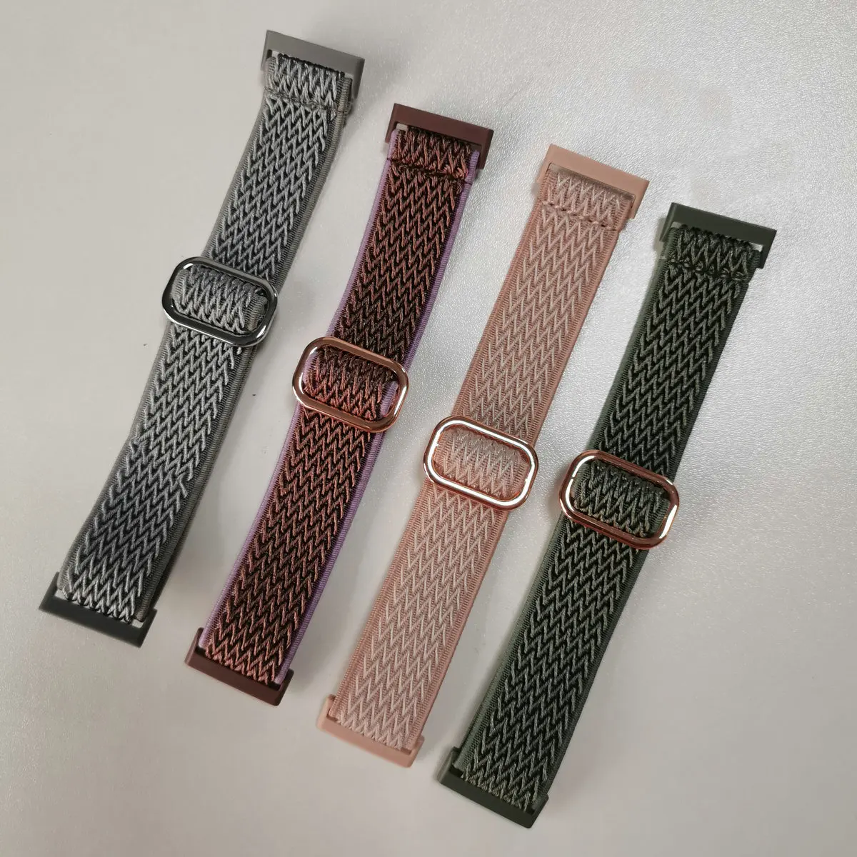 Elastic Loop for Fitbit Versa 2 Band Wave Nylon Stretchy Replacement Bracelets for Fitbit Versa3/versa4/Versa Sense Watch