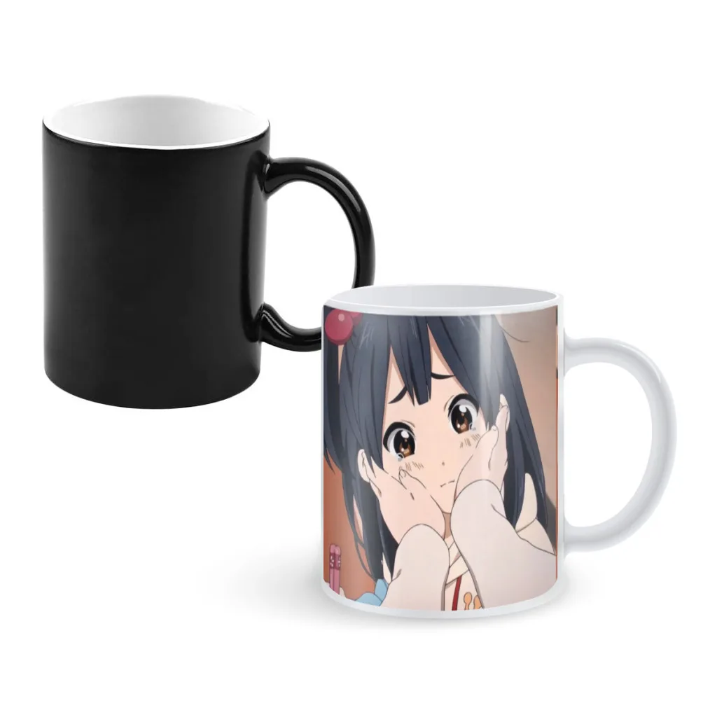 T-Tamako Market Anime Newest Design Coffee Mugs Heat Color Changing Milk Tea Cup Colorcup For Birthday Gifts