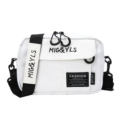 Black Yellow White Canvas Handbags Casual Tote Travel Men Women Crossbody Bag Canvas Messenger Bag Anti Theft