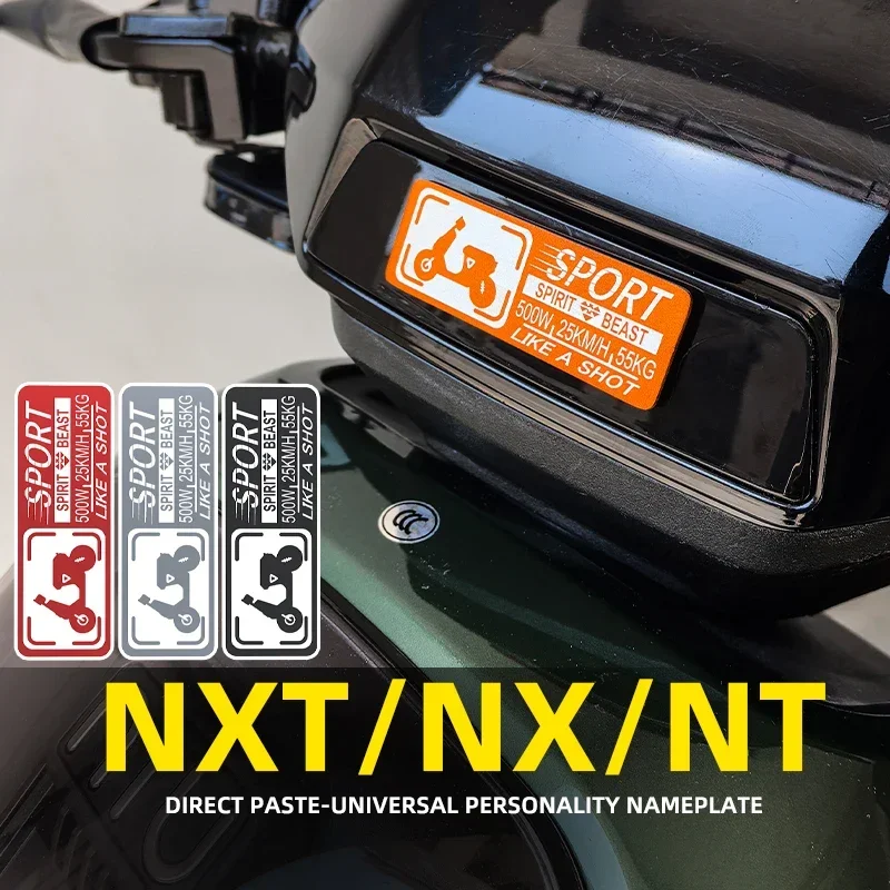 

Applies NIUNXT Personality Nameplate To Refit Electric Vehicle General NX Front Decoration Sticker NT