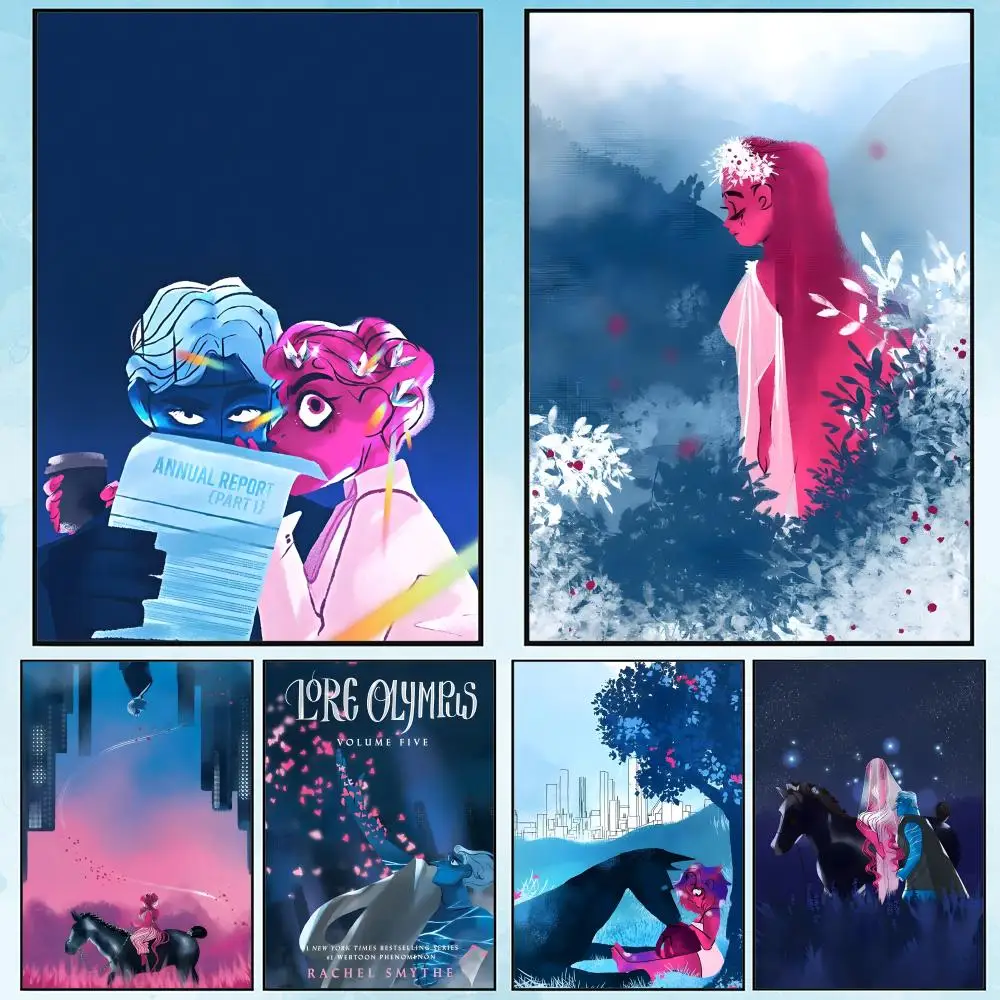 

L-Lore O-Olympus Comics Anime Poster Poster Waterproof HD Wall Art Decal Self-Adhesive Aesthetic Decor for Home Living