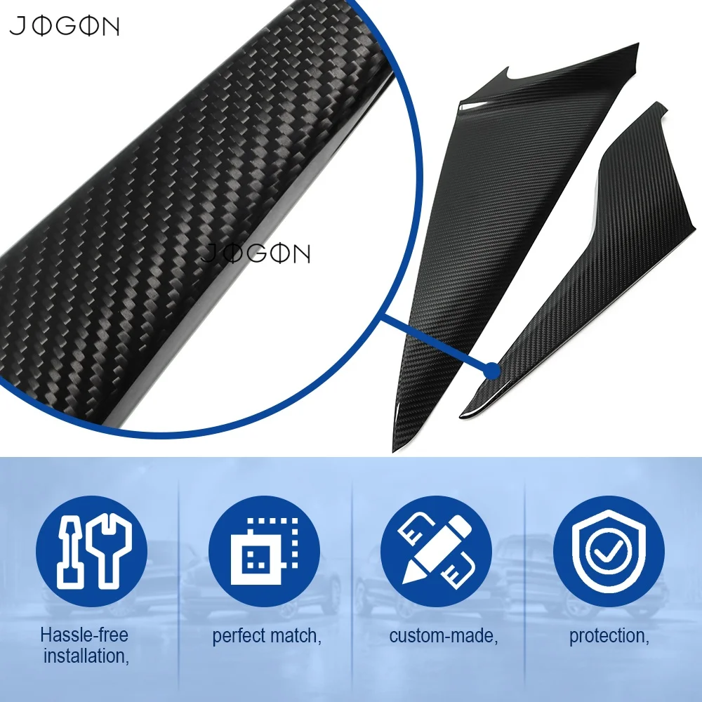 For Chevrolet Corvette C8 Z51 Z06 Convertible Coupe 2020 Up Real Carbon Fiber Shift Panel Side Overlay Car Interior Accessories