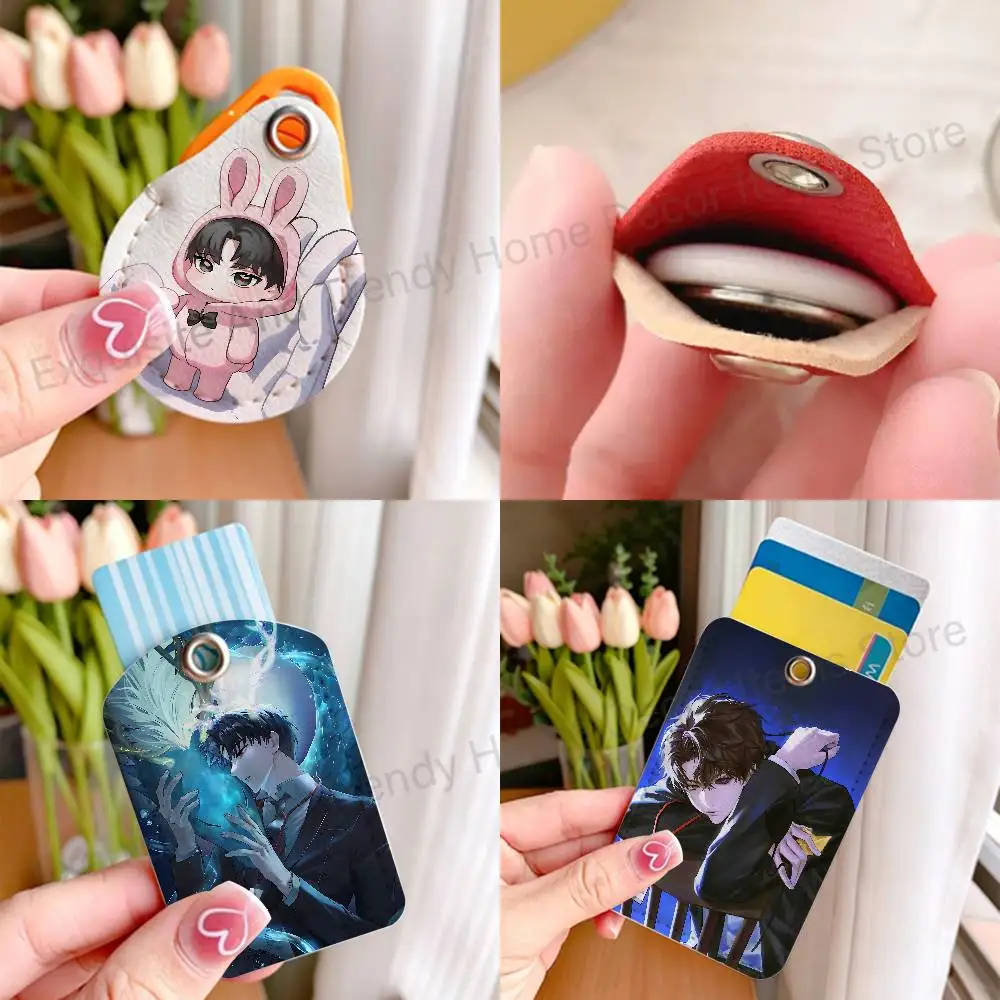 Web Novel K-Kim S-Soleum GSGW Wholesale PU Leather Card Cover 3 Styles Available Teardrop Long Small Rectangle Keychain