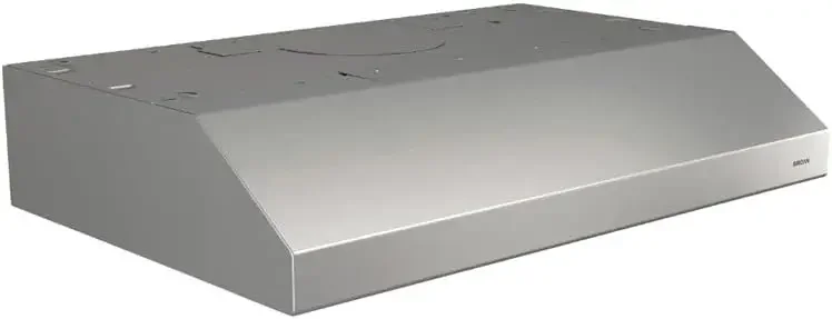 Broan-nutone Range Glacier Range Hood dengan cahaya, kipas buang untuk di bawah Kabinet, baja tahan karat, 36-inci