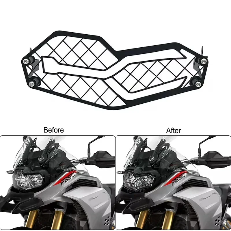 For BMW F750GS F850GS Headlight Guard Grille Grill Cover Protector F 850 GS F 750 GS F850 GS 2018-2023 2022 2021 Motorcycle