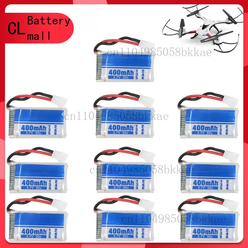 

l Battery 3.7V 400mah 30C Rechargeable Battery for JJRC H31 RC Spare Parts 3.7V Lipo battery 10PCS