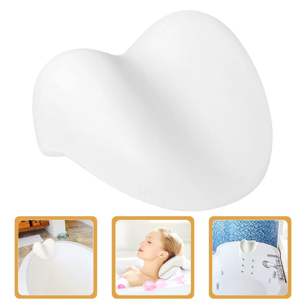 

Bathtub Pillow Durable PU Material Suction Cup Soft Headrest Pad for Spa Bath Neck Back Support Household Bath Pillow Relaxation