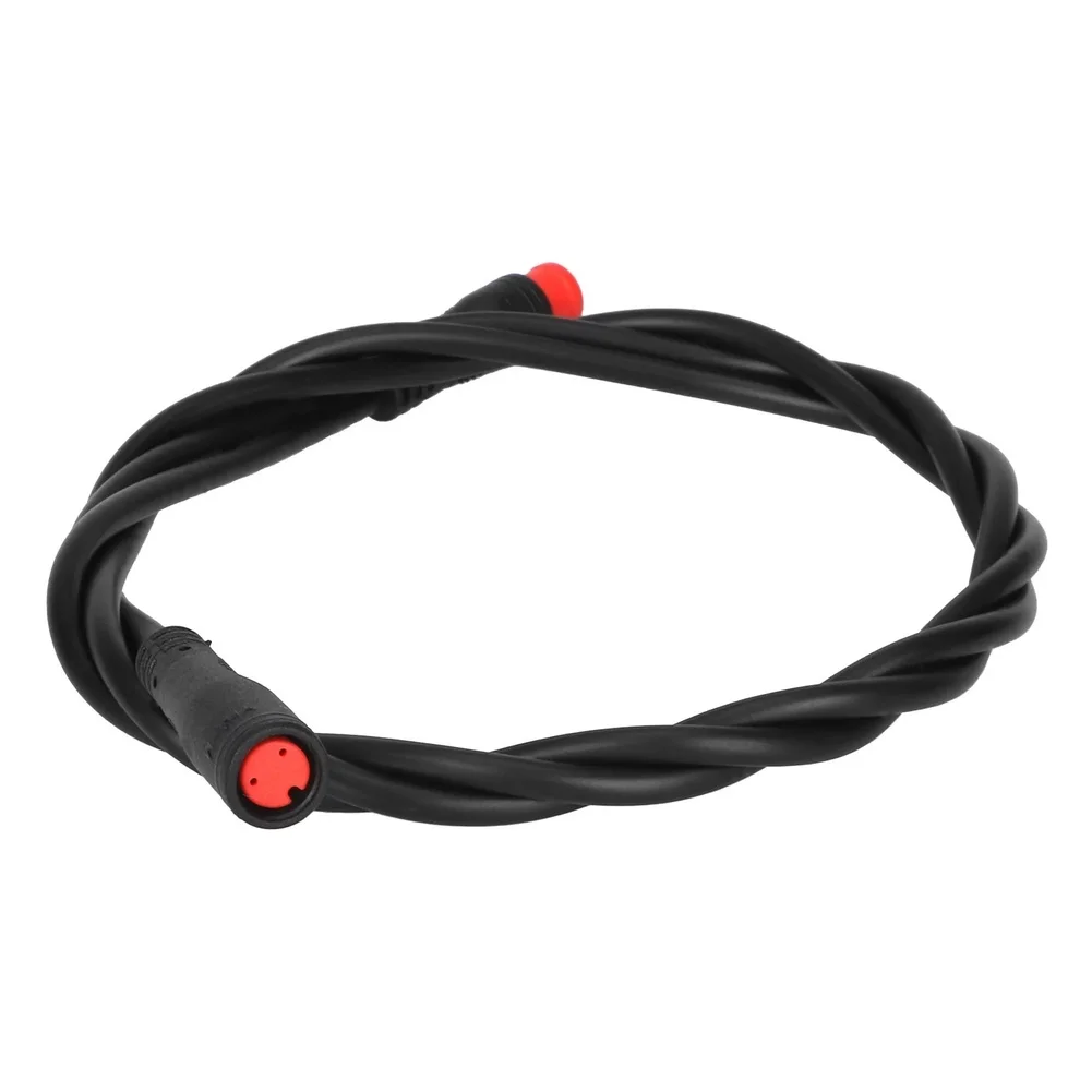1Pc Electric Scooter M8 Waterproof Cable 2-Pin Male To Female Connector Heavy-Duty 3.33mm Wire For Outdoor Use