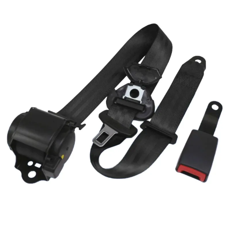 

Seat Belt with Warning Cable Black Red Gray Beige Seat Belt Universal 3 Point Safety Belt 270CM High Quality Automatic