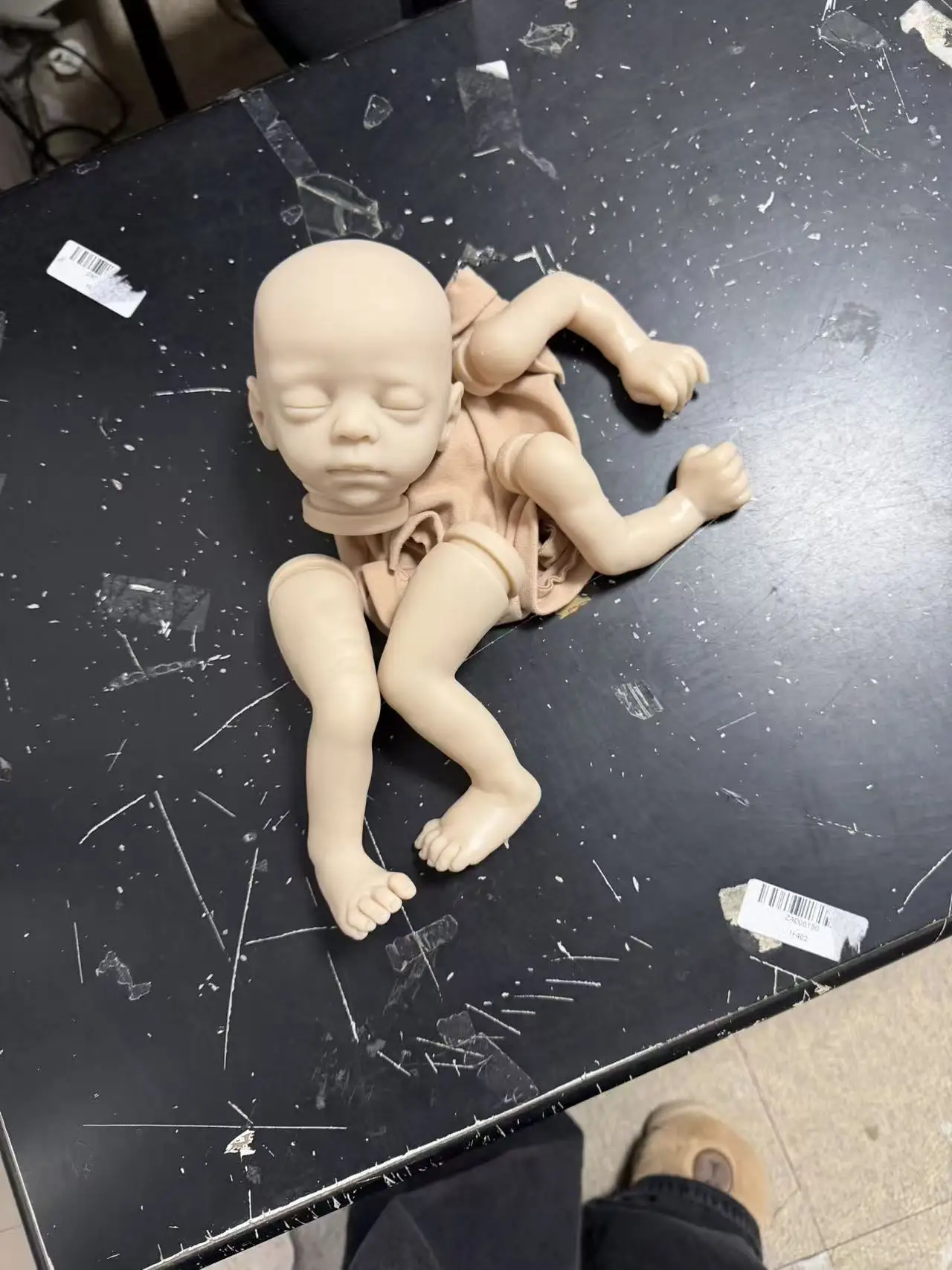14inches Reborn Kit Blessing Newborn Sleeping Baby DIY Unpainted Reborn Blank Kit Drop Shipping Muñecas Kit Reborn