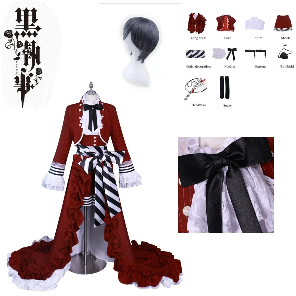 

Cosfans Black Butler Ciel Phantomhive Women Cosplay Costume Cos Game Anime Party Uniform Hallowen Play Role Clothes Clothing