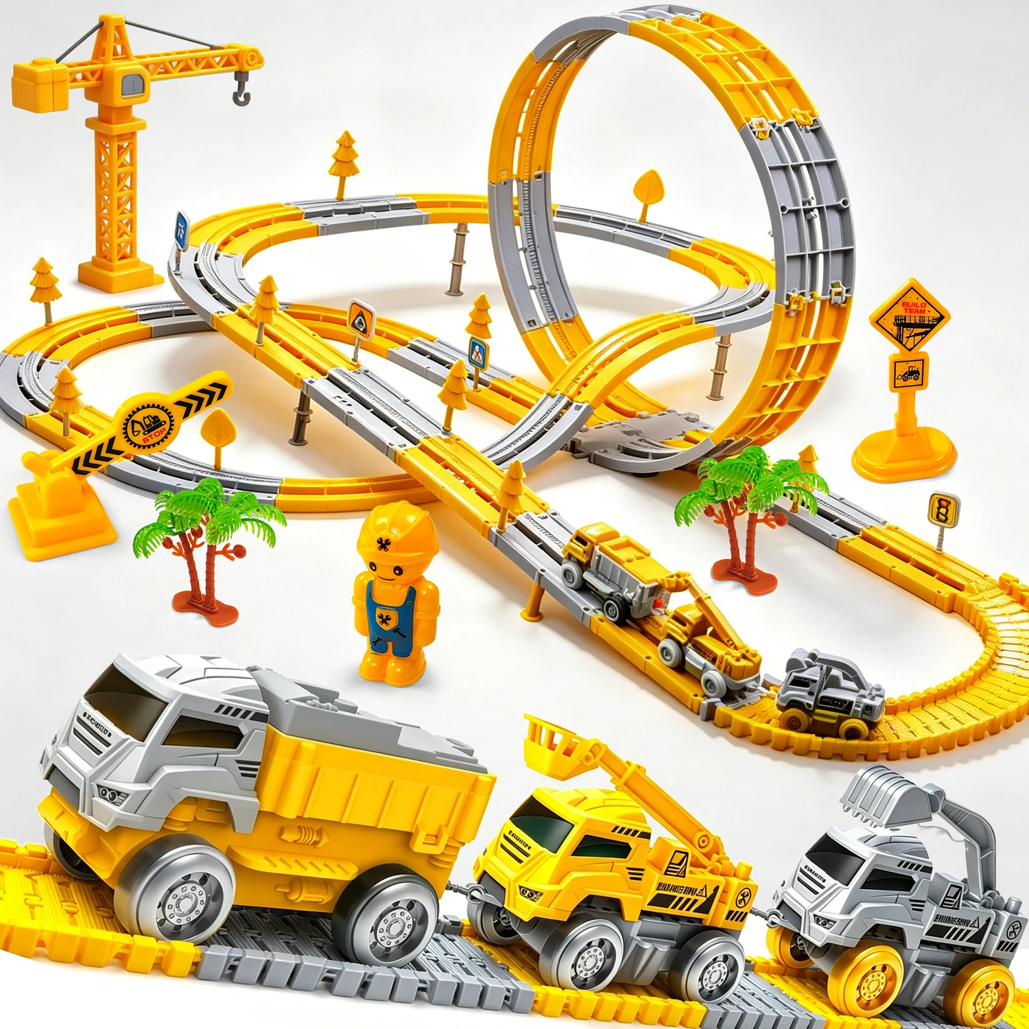 Toy Train Track Set - Antygrawitacja 360 ° Pociąg z pionową