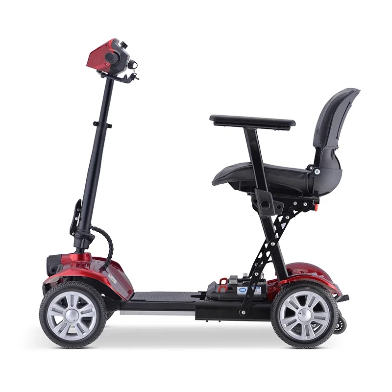 Travel Portable 4 Wheel Electric Folding Mobility Scooter Elderly Friendly Lightweight Mobility Scooter