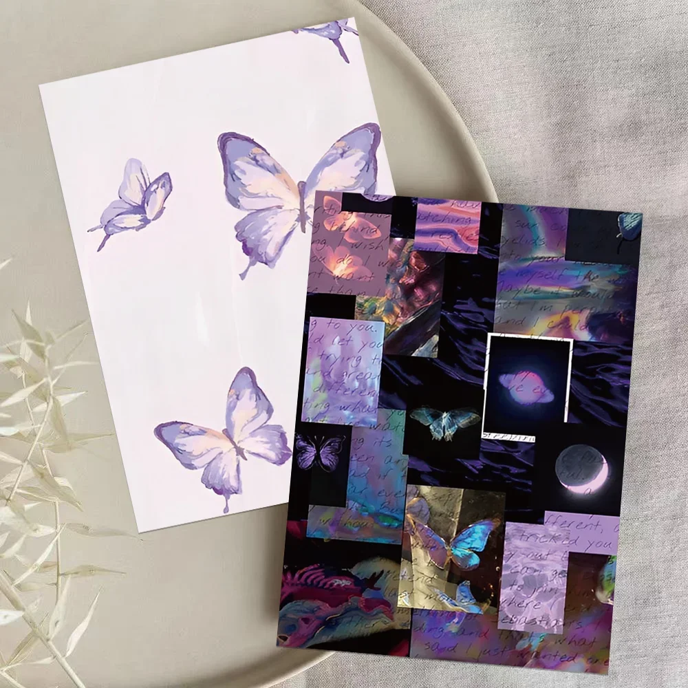 10 قطع من بطاقات بريدية على شكل فراشة مخدرة لغرفة النوم وغرفة النوم وديكور سطح المكتب وبطاقة رسائل هدية إبداعية