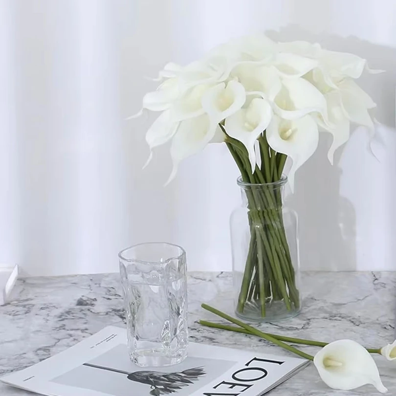 5pcs Artificial Flower Horseshoe Lotus Wedding Wreath Home Room Table Festival Decor Outdoor Garden Vase Bridal Bouquet DIY Gift - Image 2