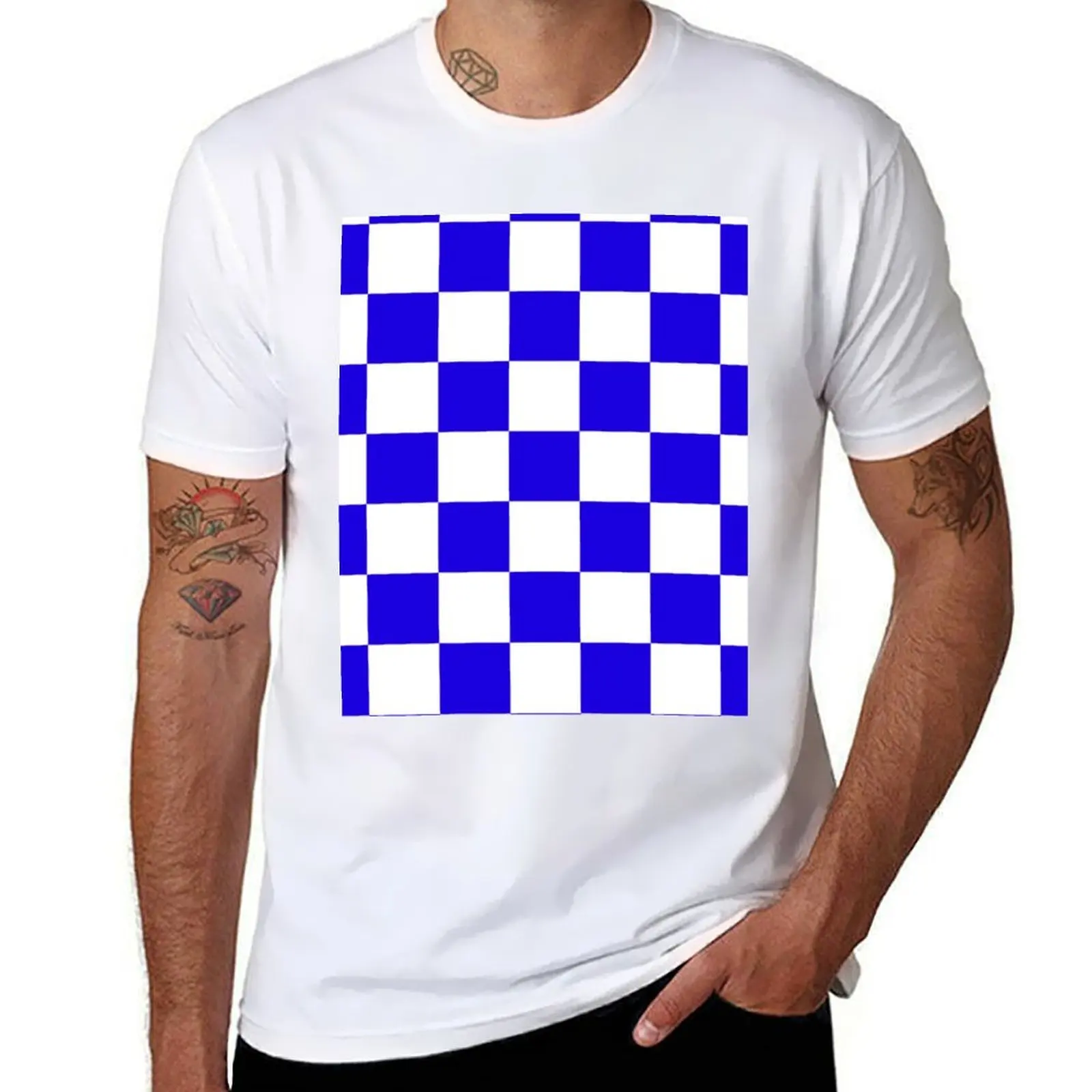 

Kentucky Checkerboard T-Shirt Simple Casual Short Sleeve Cotton T-Shirt