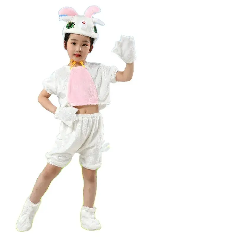 Halloween Outfit kindergarten animal Cosplay rabbit goat jumpsuit costume party bear Hand foot covers mouse