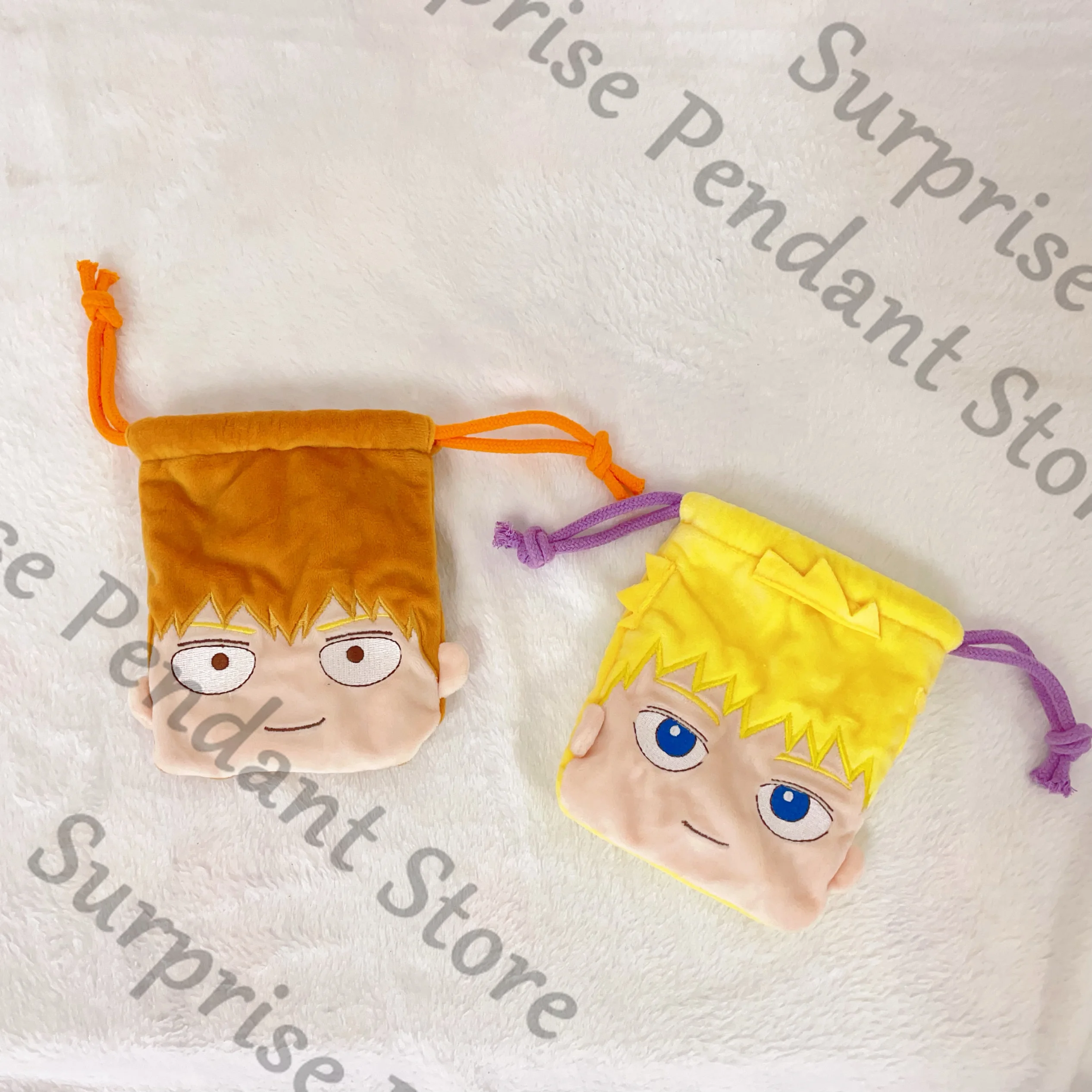 

Anime Mobu Saiko Hyaku Reigen Arataka Hanazawa Teruki Mob Psycho 100 Cosplay Coin Purse Buggy Bag Drawstring Storage Bags Gift
