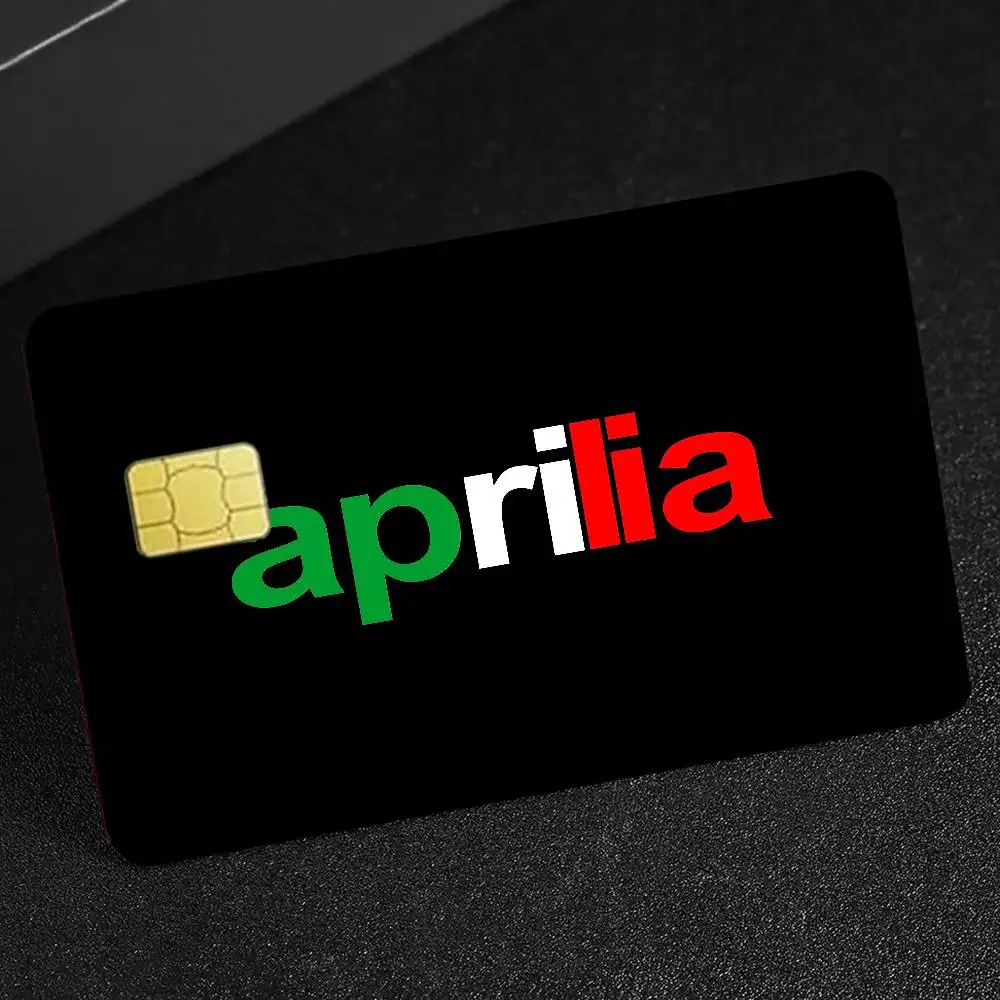 A-ApriliaS Motorcycles Anime Spend or Save Funny Shell On Off Ultra Thin No Fade Sticker Skin Cover Film for Debit Credit Card